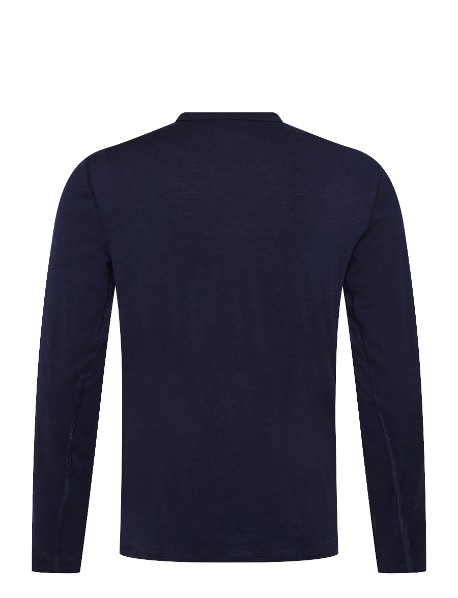 Icebreaker - Men Merino 200 Oasis LS Crewe SkiingYeti - base layer tops - midnight navy - 1
