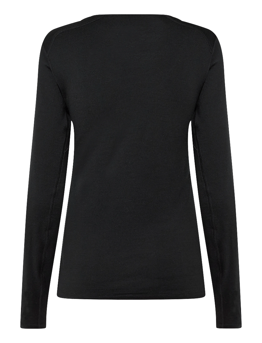 Icebreaker - Women Mer 260 Tech LS V Neck - langærmede t-shirts - black - 1