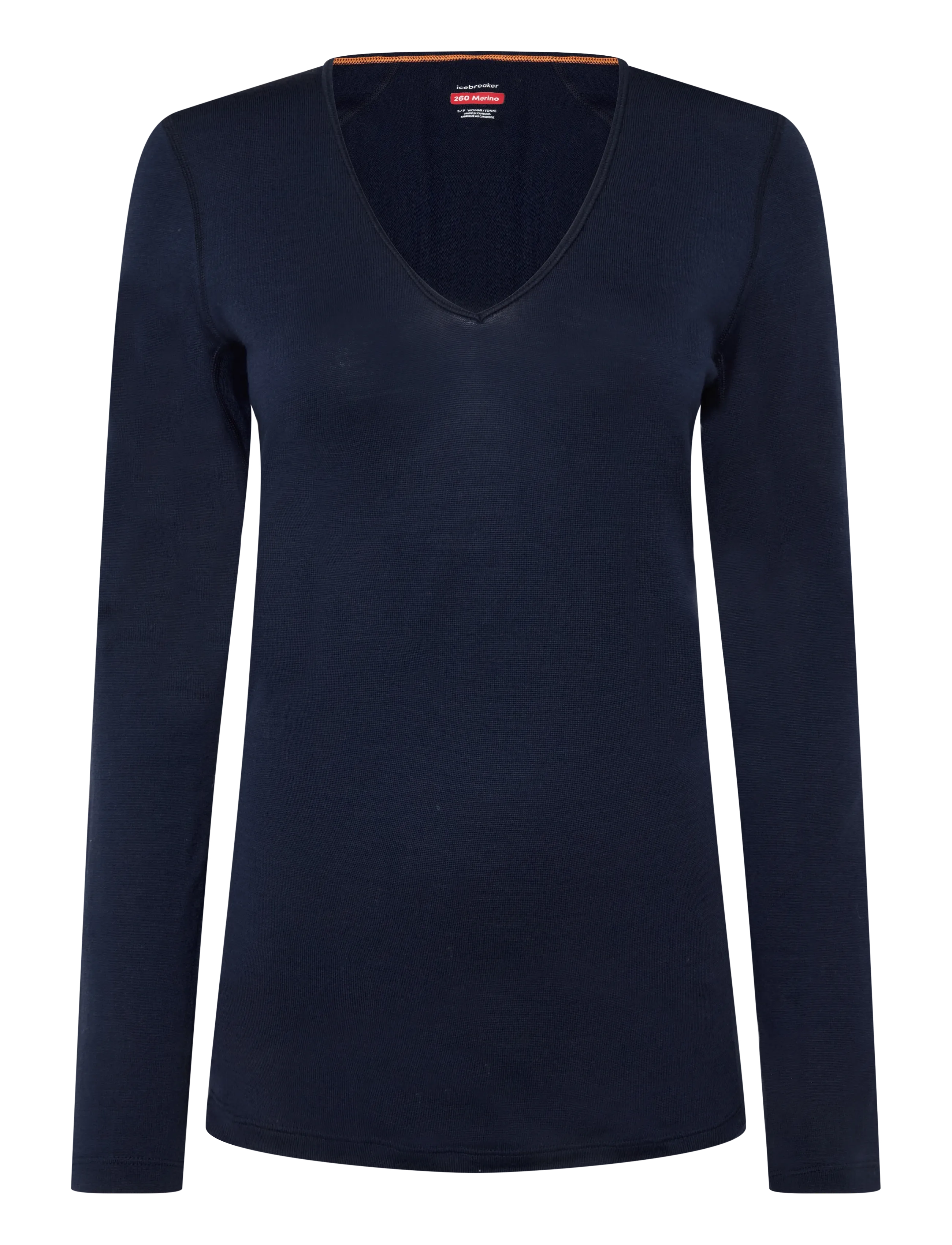 Icebreaker Women Mer 260 Tech LS V Neck - Base layer tops - MIDNIGHT NAVY / navy