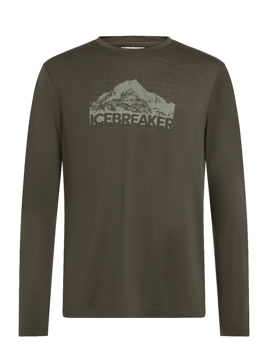 Icebreaker - Men M 150 Tech Lite LS Tee AorakiExplor - longsleeved tops - dk loden - 0
