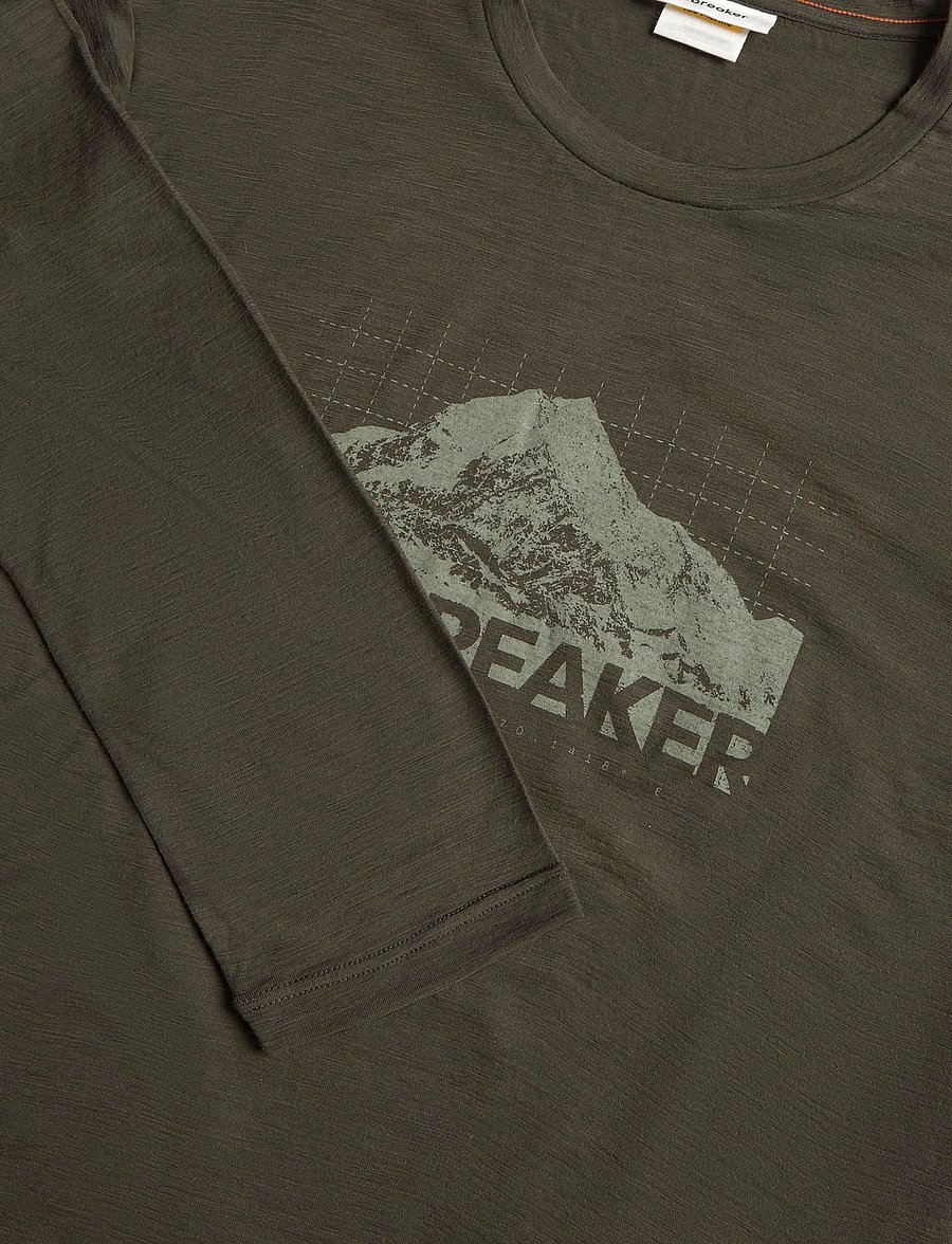 Icebreaker - Men M 150 Tech Lite LS Tee AorakiExplor - longsleeved tops - dk loden - 2
