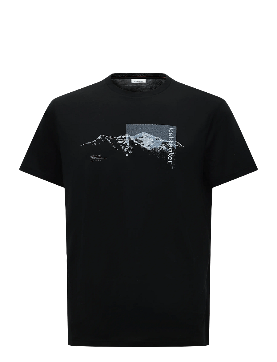 Icebreaker - Men Merino 150 Tech Lite SS Tee Pure Altitude - oberteile & t-shirts - black - 0