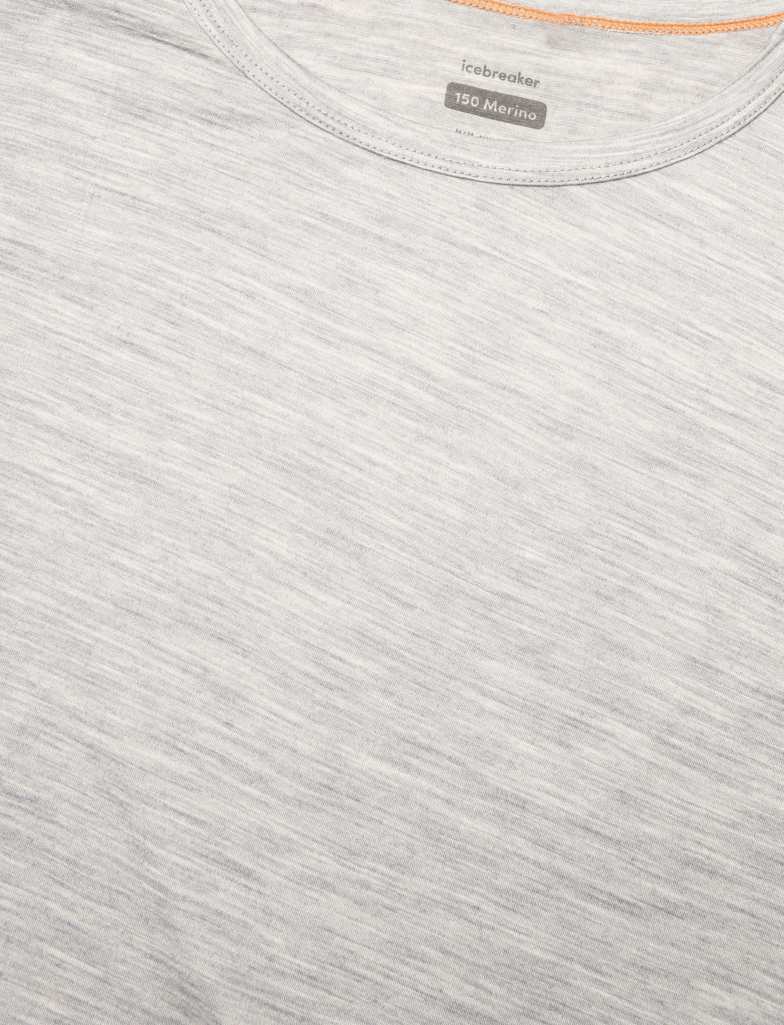 Icebreaker - Men Merino 150 Lodge SS Tee - tops & t-shirts - metro hthr - 2