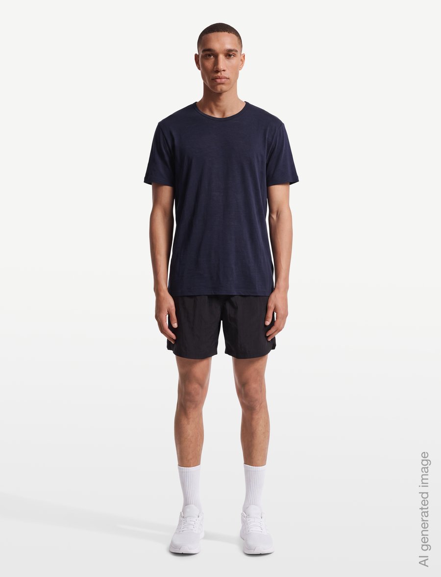 Icebreaker - Men Merino 150 Lodge SS Tee - tops & t-shirts - midnight navy - 0