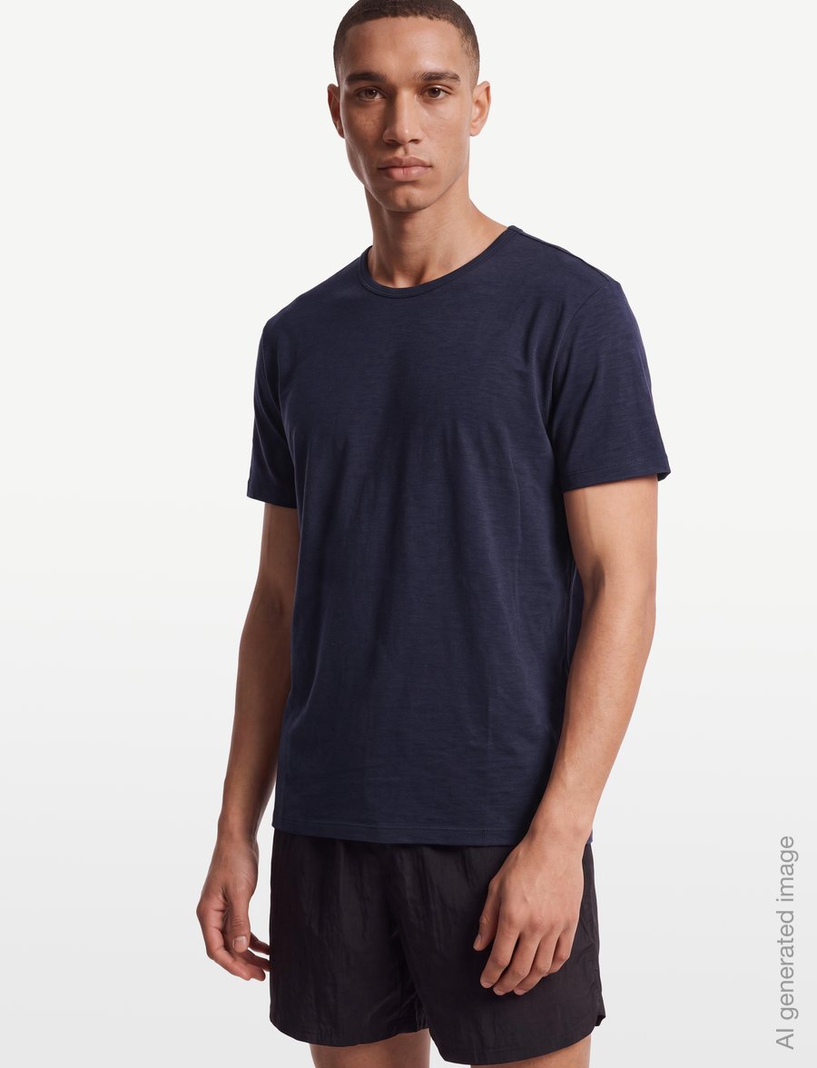 Icebreaker - Men Merino 150 Lodge SS Tee - tops & t-shirts - midnight navy - 3