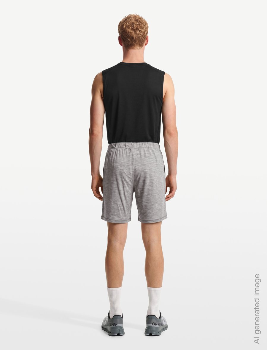 Icebreaker - Men Merino 150 Lodge Shorts - freizeit shorts - metro hthr - 4