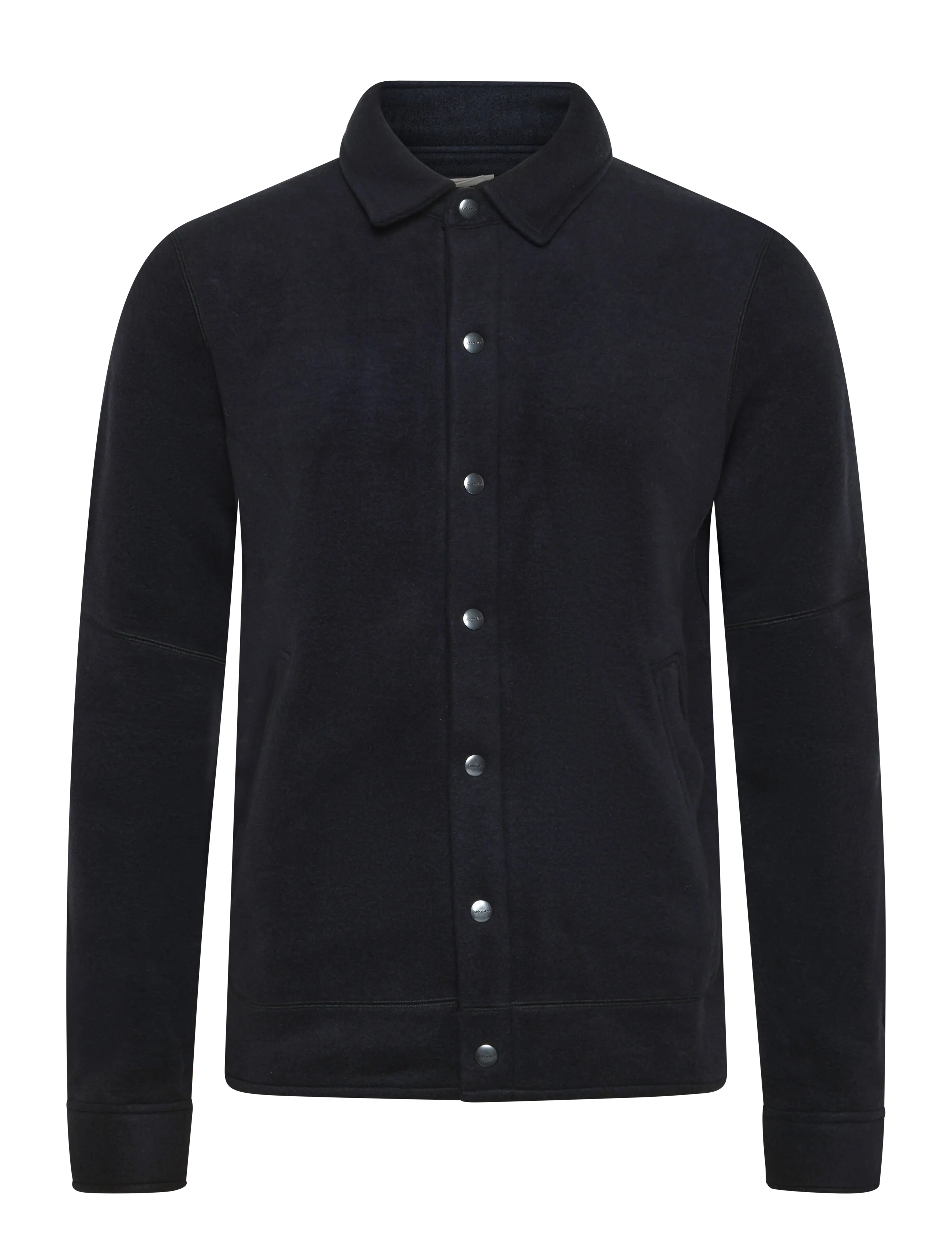 Icebreaker Men Mer 800 RealF Classic Pile Shacket - Fleece og mellemlag - BLACK / black
