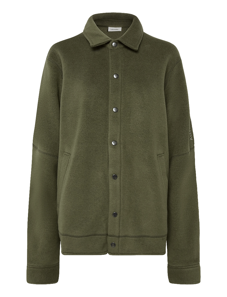 Icebreaker - Men Mer 800 RealF Classic Pile Shacket - freizeitjacken - dk loden - 0