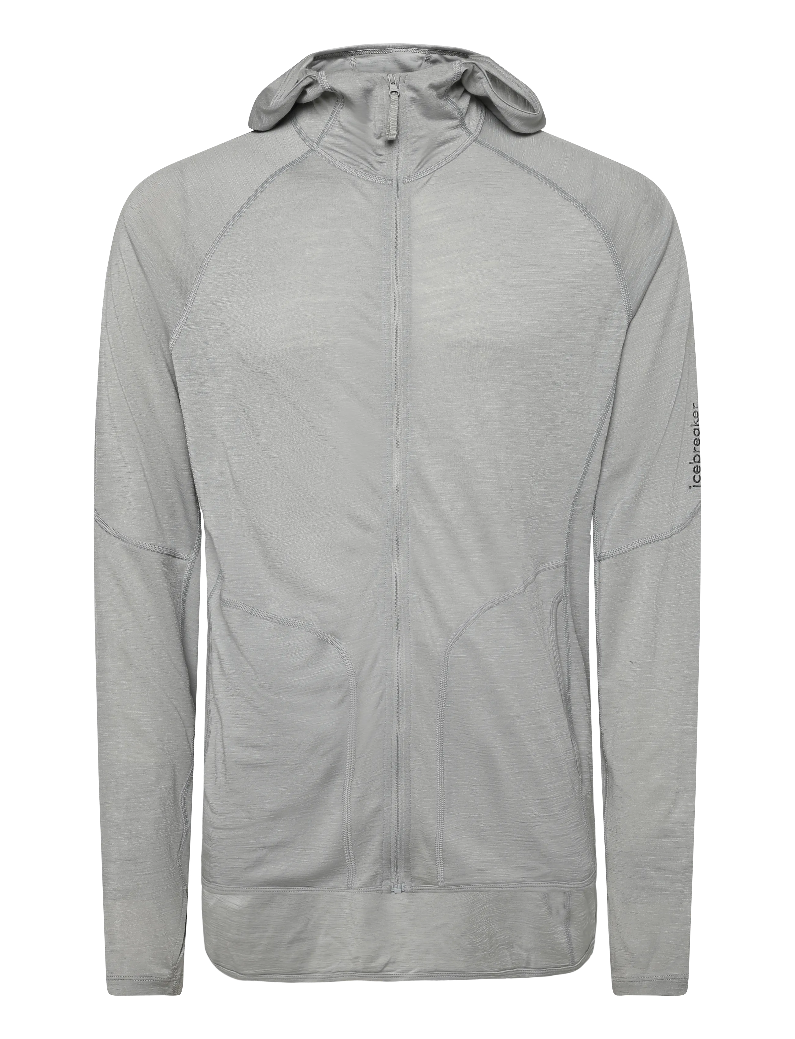 Icebreaker M 150 MerinoFine Ace LS Zip Hoodie - Sweatshirts - PROTO GREY / grey