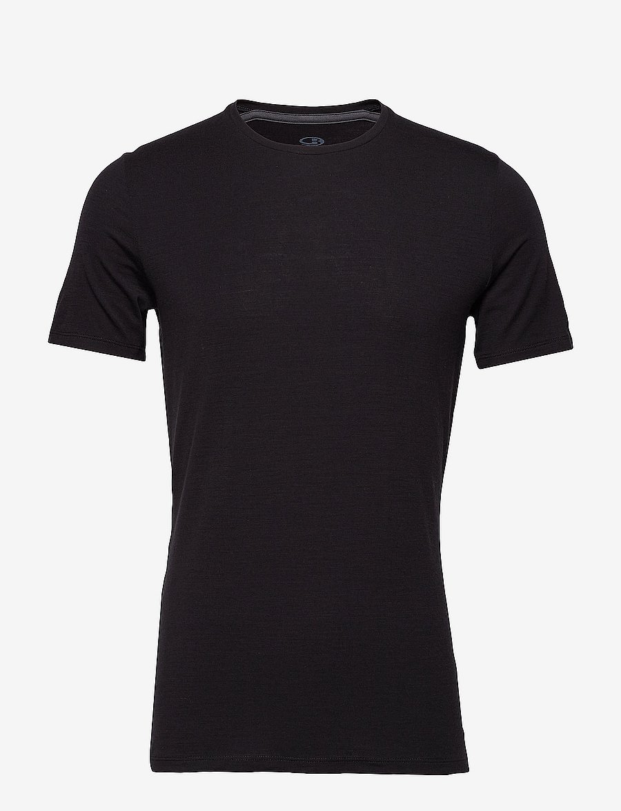 Icebreaker - Men Merino 150 Anatomica SS Crewe - t-shirts - black - 1
