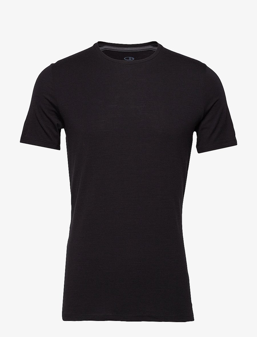 Icebreaker - Men Merino 150 Anatomica SS Crewe - t-shirts - black - 1