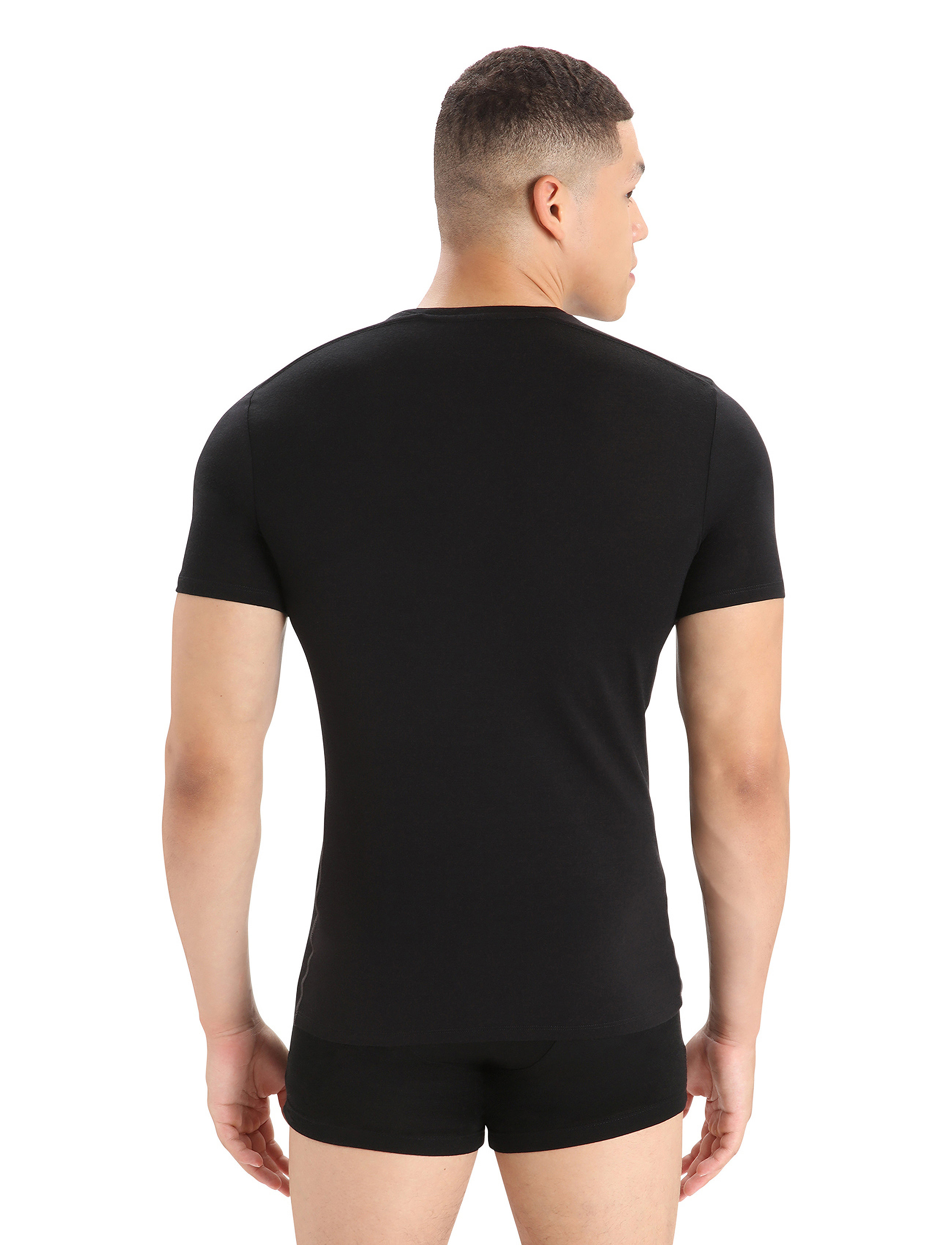 Icebreaker - Men Anatomica SS Crewe - black/monsoon - 3