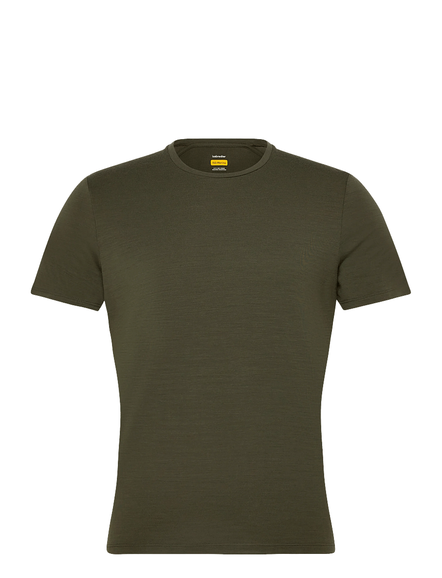 Icebreaker - Men Merino 150 Anatomica SS Crewe - oberteile & t-shirts - dk loden - 0