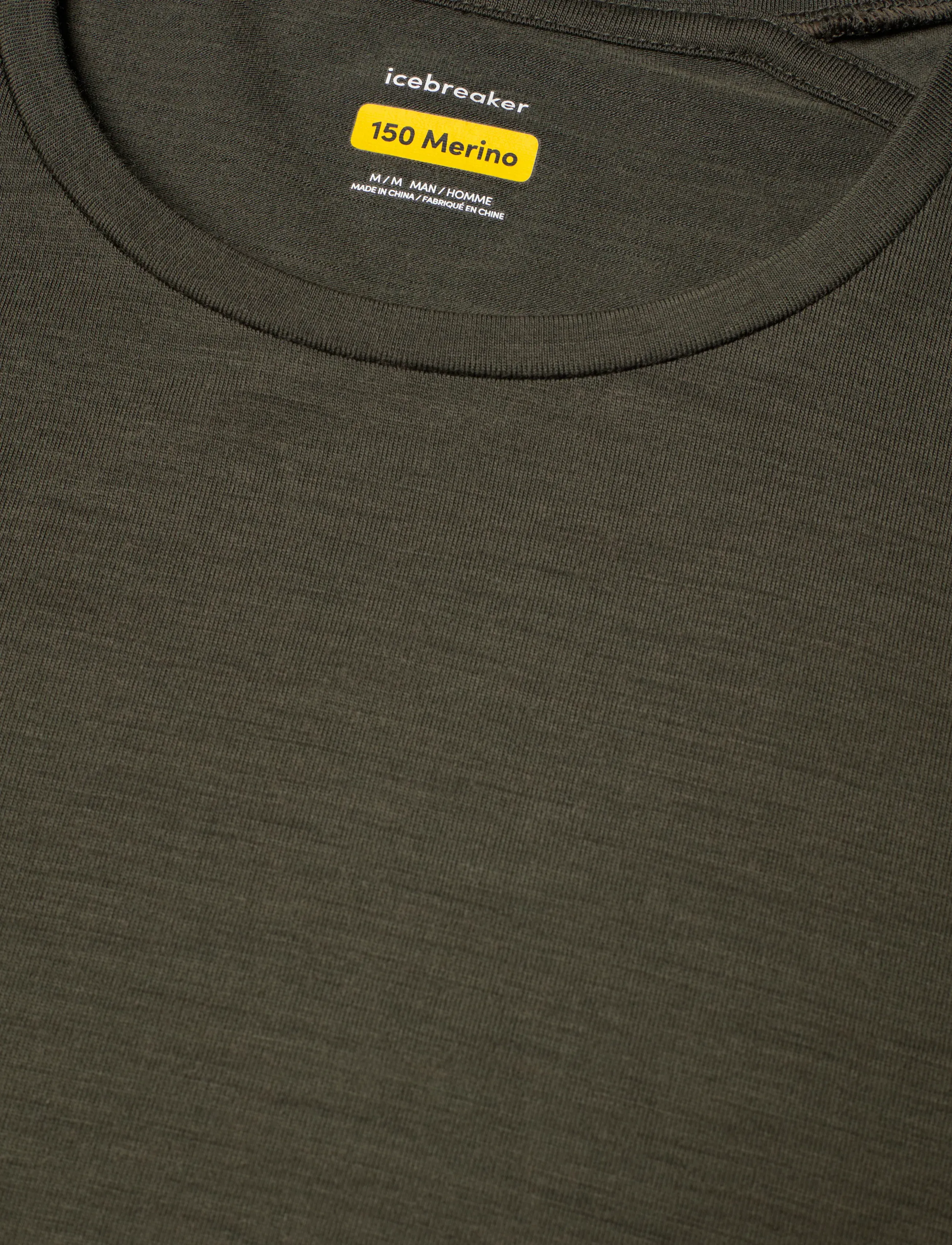 Icebreaker - Men Merino 150 Anatomica SS Crewe - oberteile & t-shirts - dk loden - 2