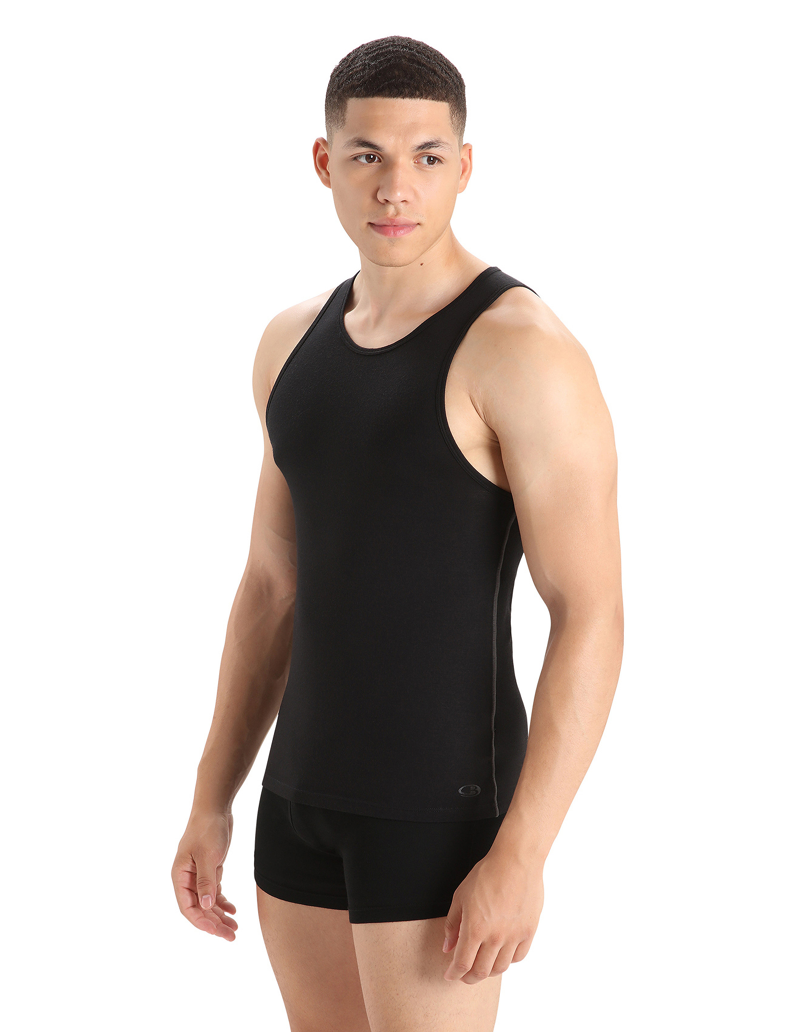 Icebreaker M Anatomica Tank - Varrukateta särgid - BLACK / black