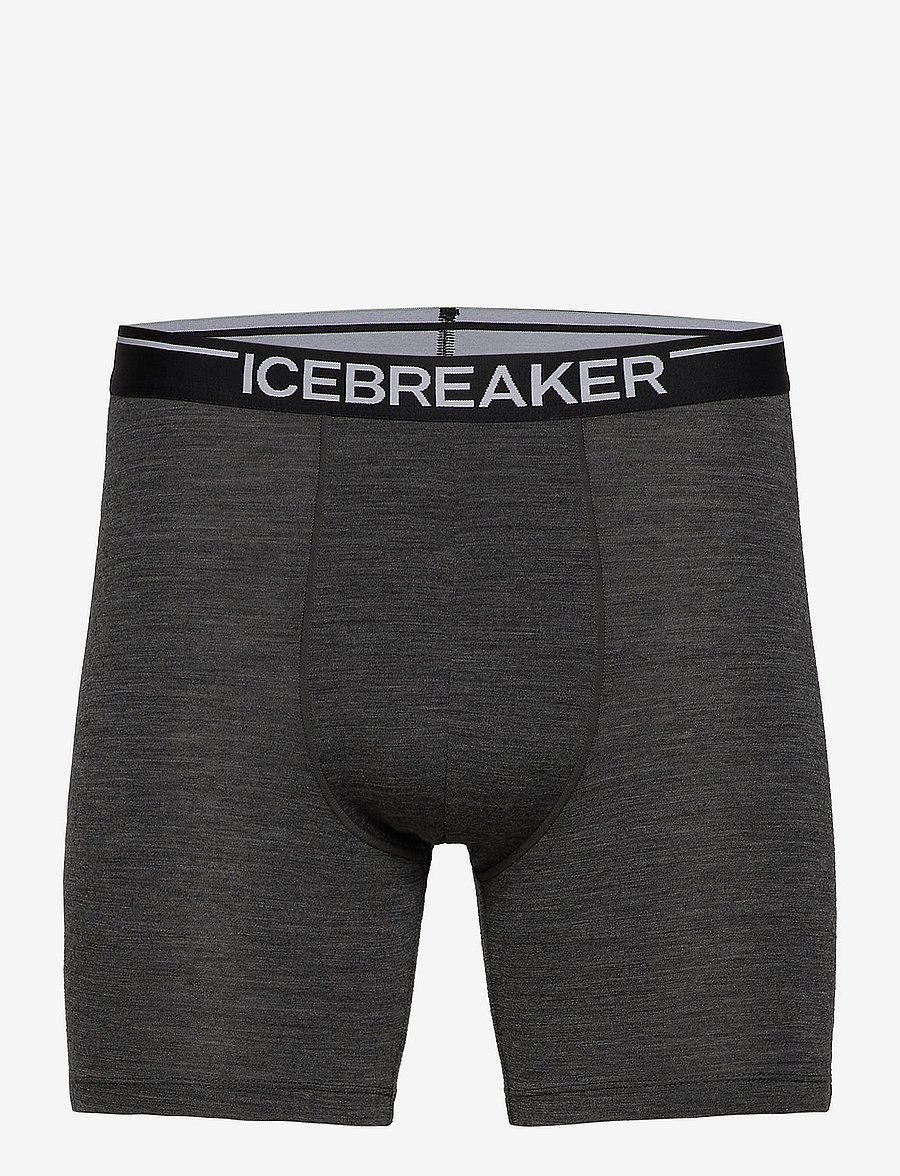 Icebreaker - Men Merino 150 Anatomica Long Boxers - boxershorts - jet hthr-011 - 0