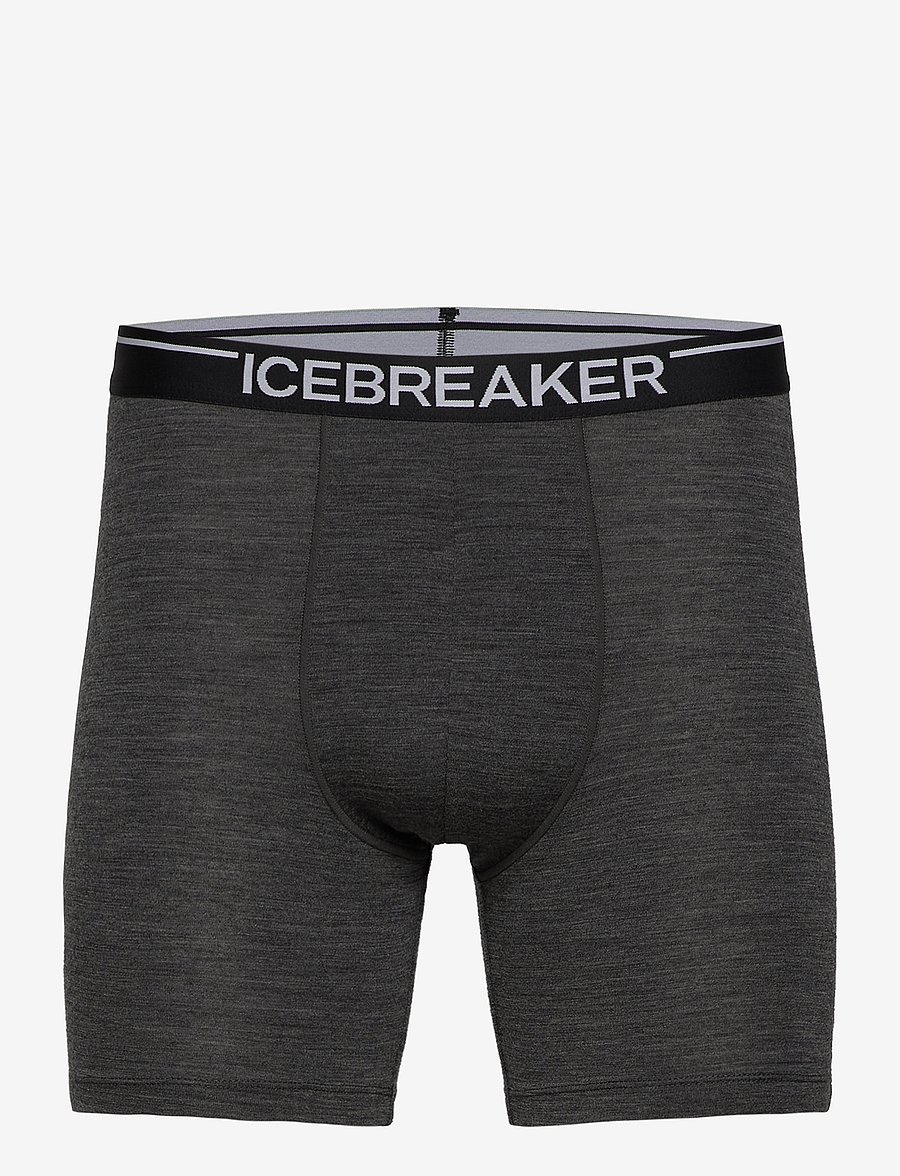 Icebreaker - Men Merino 150 Anatomica Long Boxers - boxers - jet hthr-011 - 0