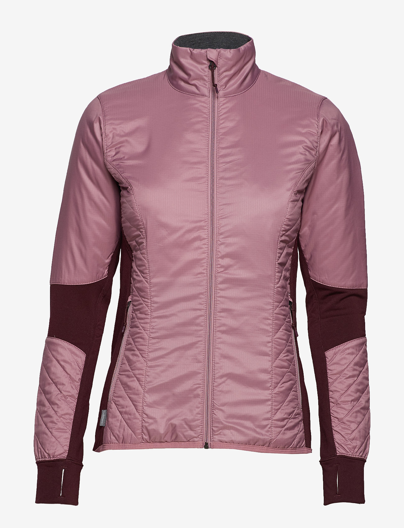 Icebreaker - Wmns Helix LS Zip - opal/velvet/jet hthr - 0