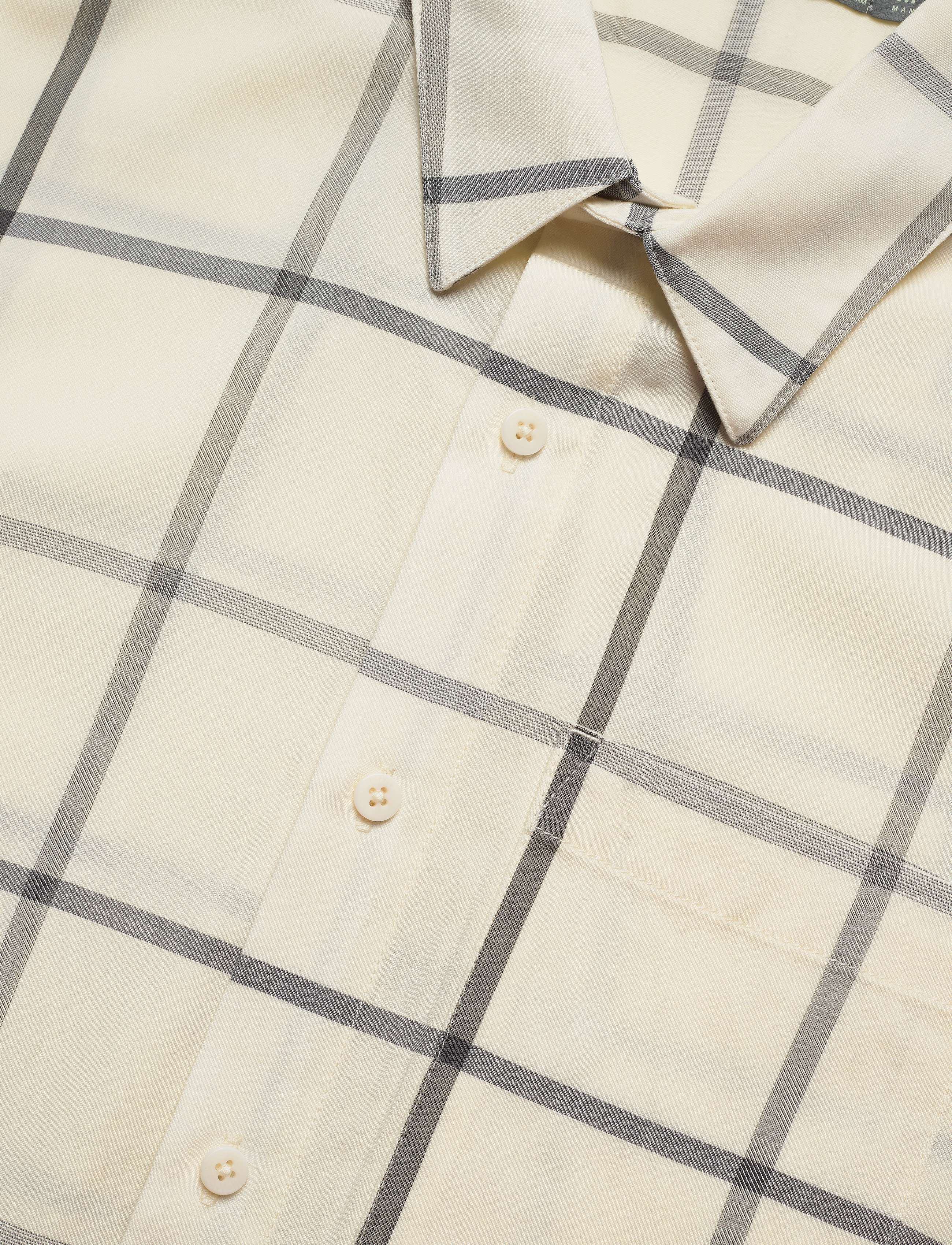 Icebreaker - Mens Compass SS Shirt - snow/timberwolf/plaid - 2