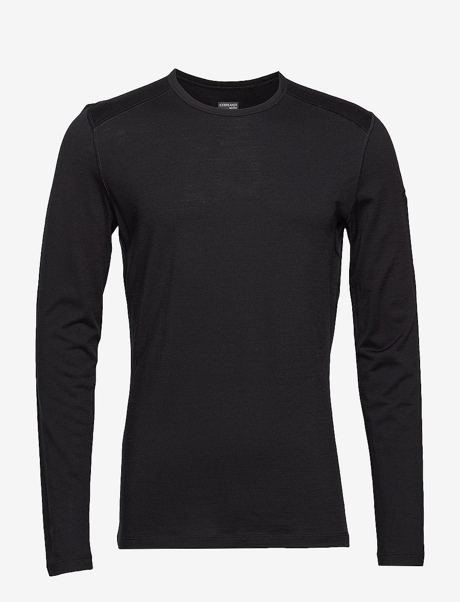 Icebreaker - M 200 Oasis LS Crewe - maillot de corps thermique - black - 1
