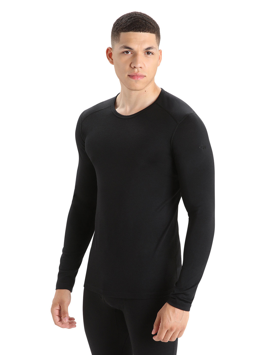 Icebreaker - M 200 Oasis LS Crewe - underställströjor - black - 0