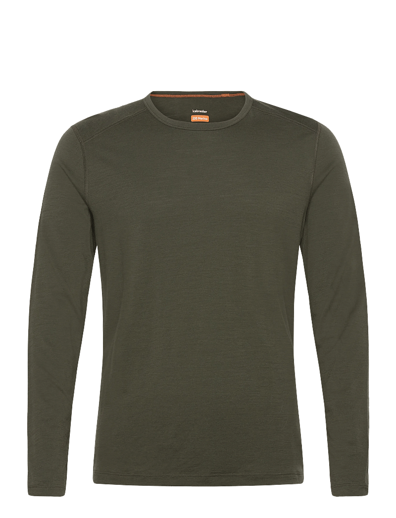 Icebreaker - M 200 Oasis LS Crewe - baselayer overdele - dk loden - 0