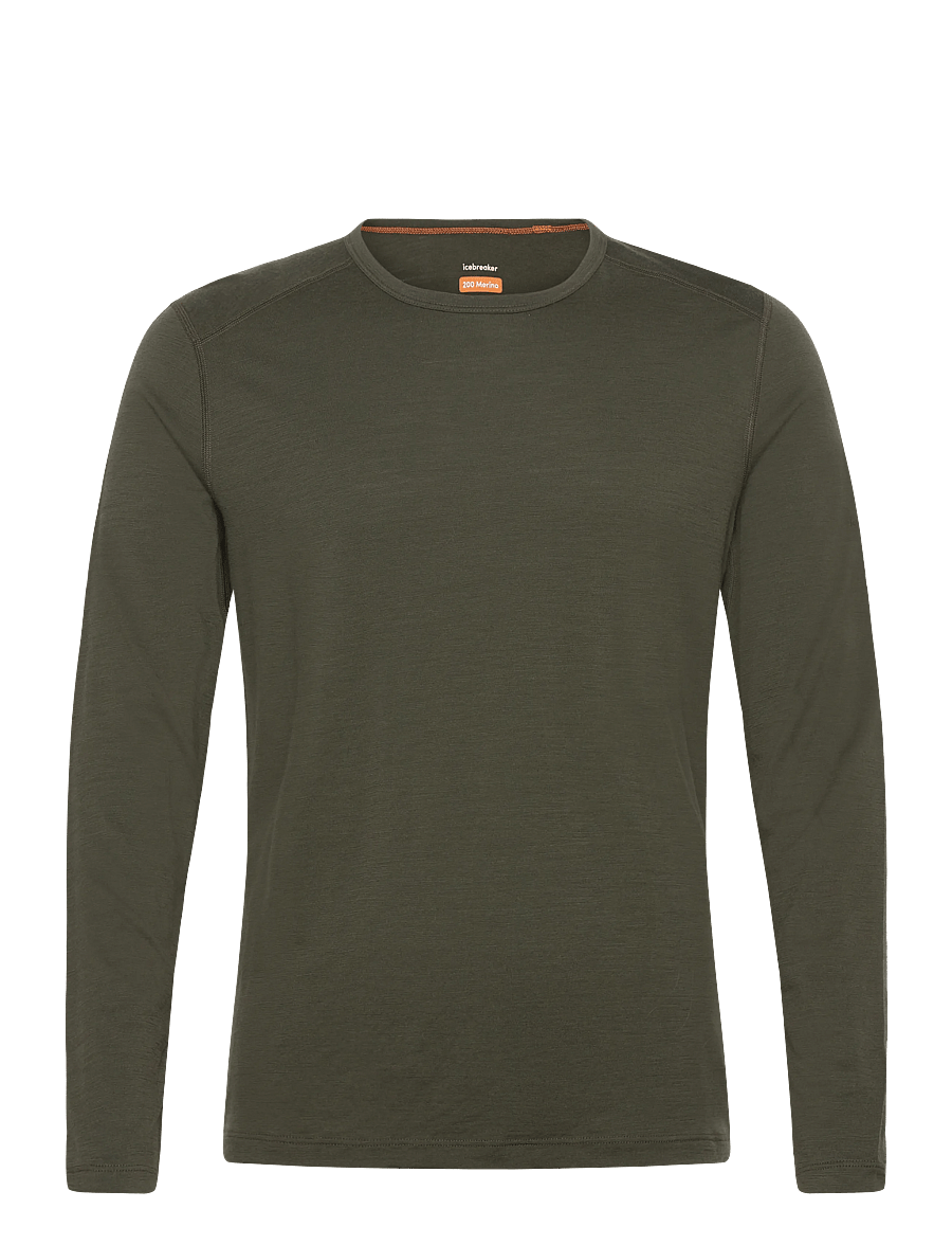 Icebreaker - M 200 Oasis LS Crewe - baselayer overdele - dk loden - 0