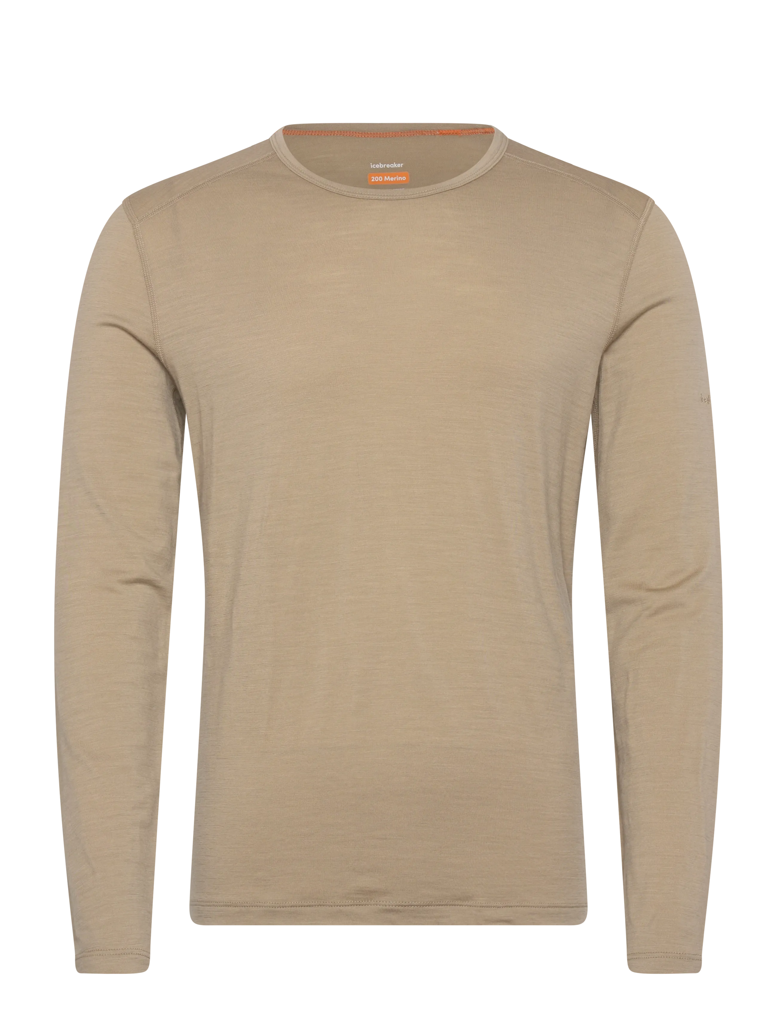 Icebreaker M 200 Oasis LS Crewe - Icebreaker - FLAGSTONE / beige