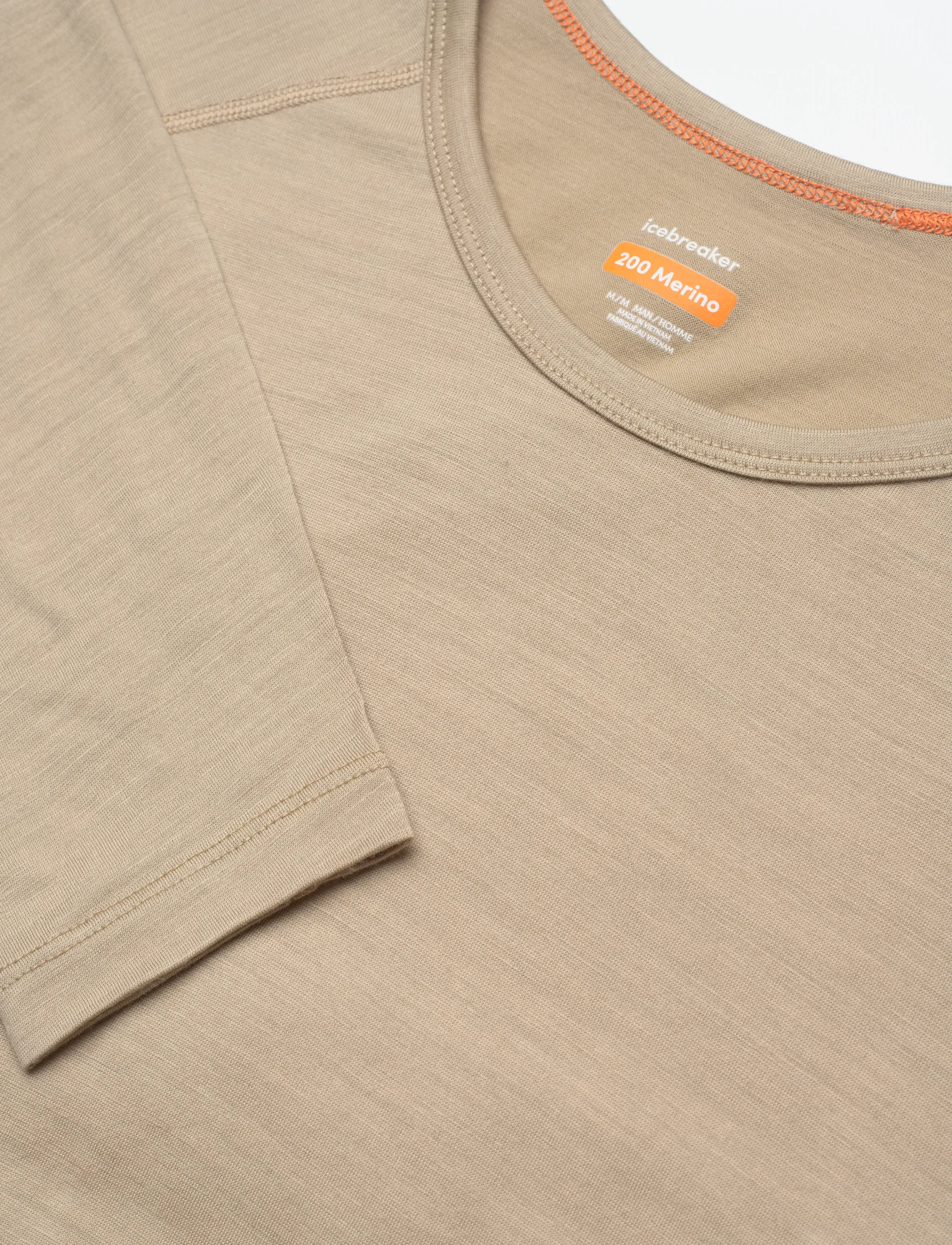 Icebreaker - M 200 Oasis LS Crewe - baselayer overdele - flagstone - 2