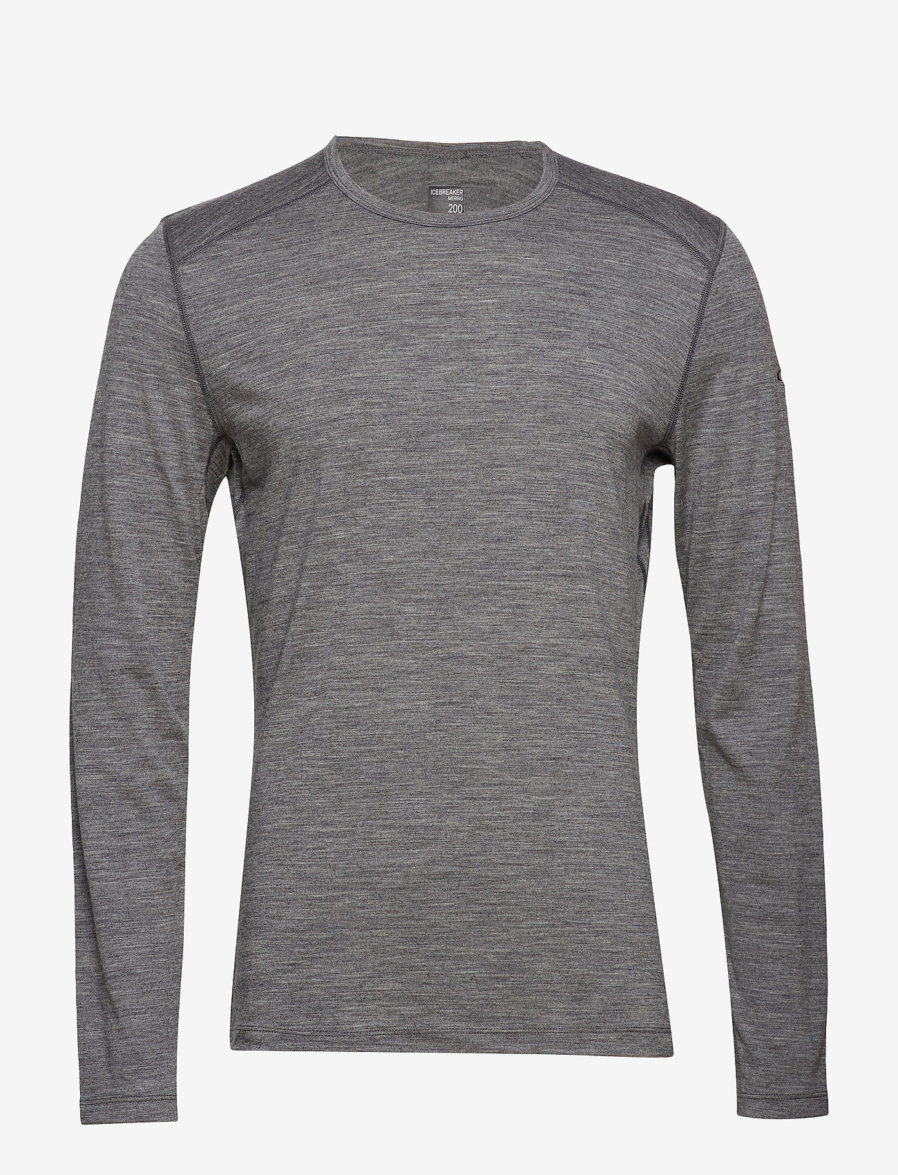 Icebreaker - M 200 Oasis LS Crewe - baselayer overdele - gritstone hthr-013 - 1