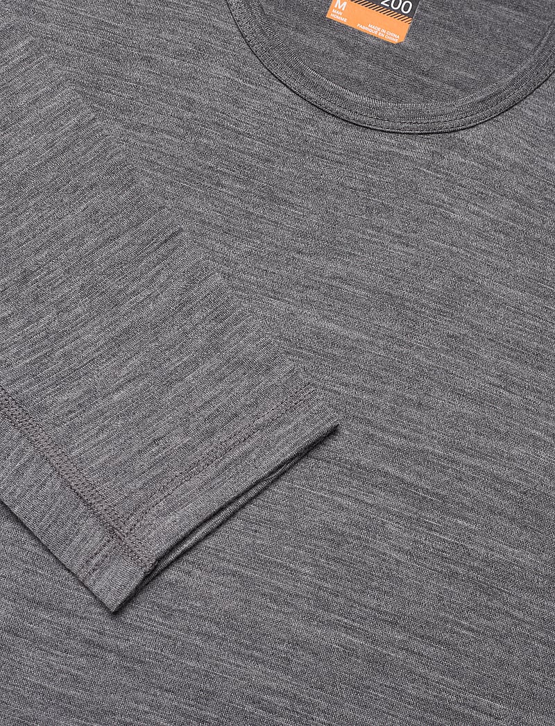 Icebreaker - M 200 Oasis LS Crewe - baselayer overdele - gritstone hthr-013 - 5
