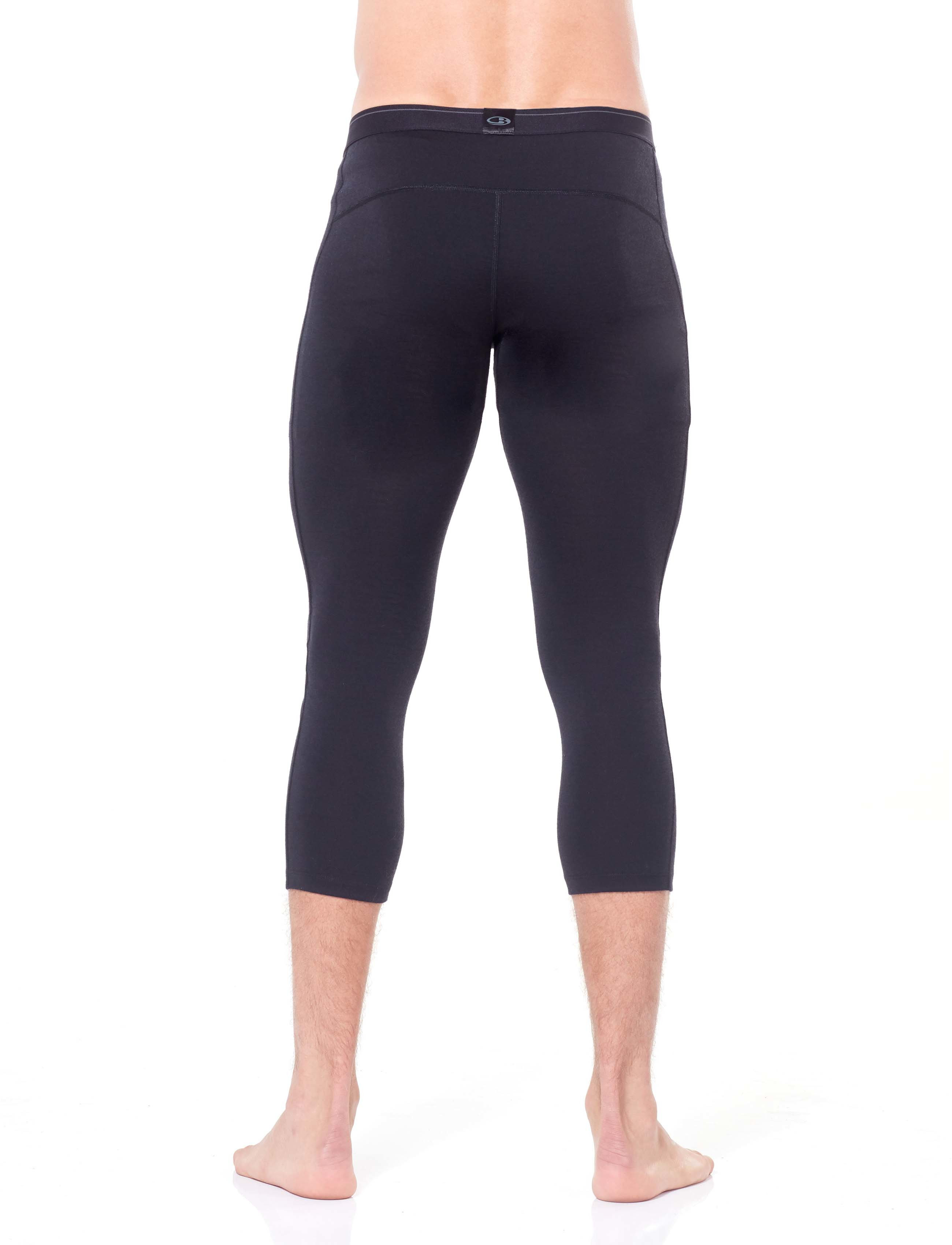 Icebreaker - Men Merino 200 Oasis 3/4 Leggings - funkionsunterwäsche - hosen - black - 3