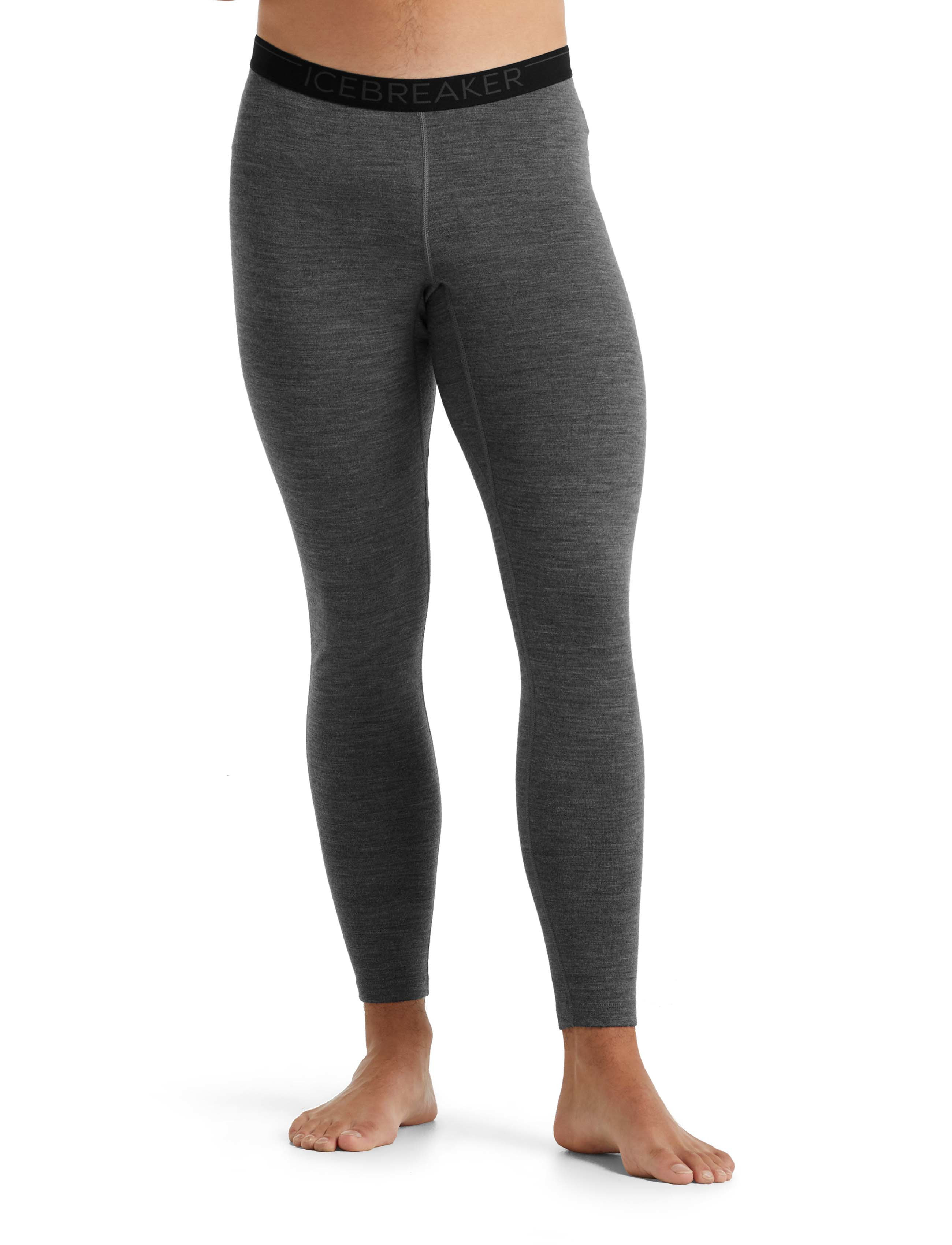 Icebreaker - M 200 Oasis Leggings - funkionsunterwäsche - hosen - gritstone hthr-013 - 0