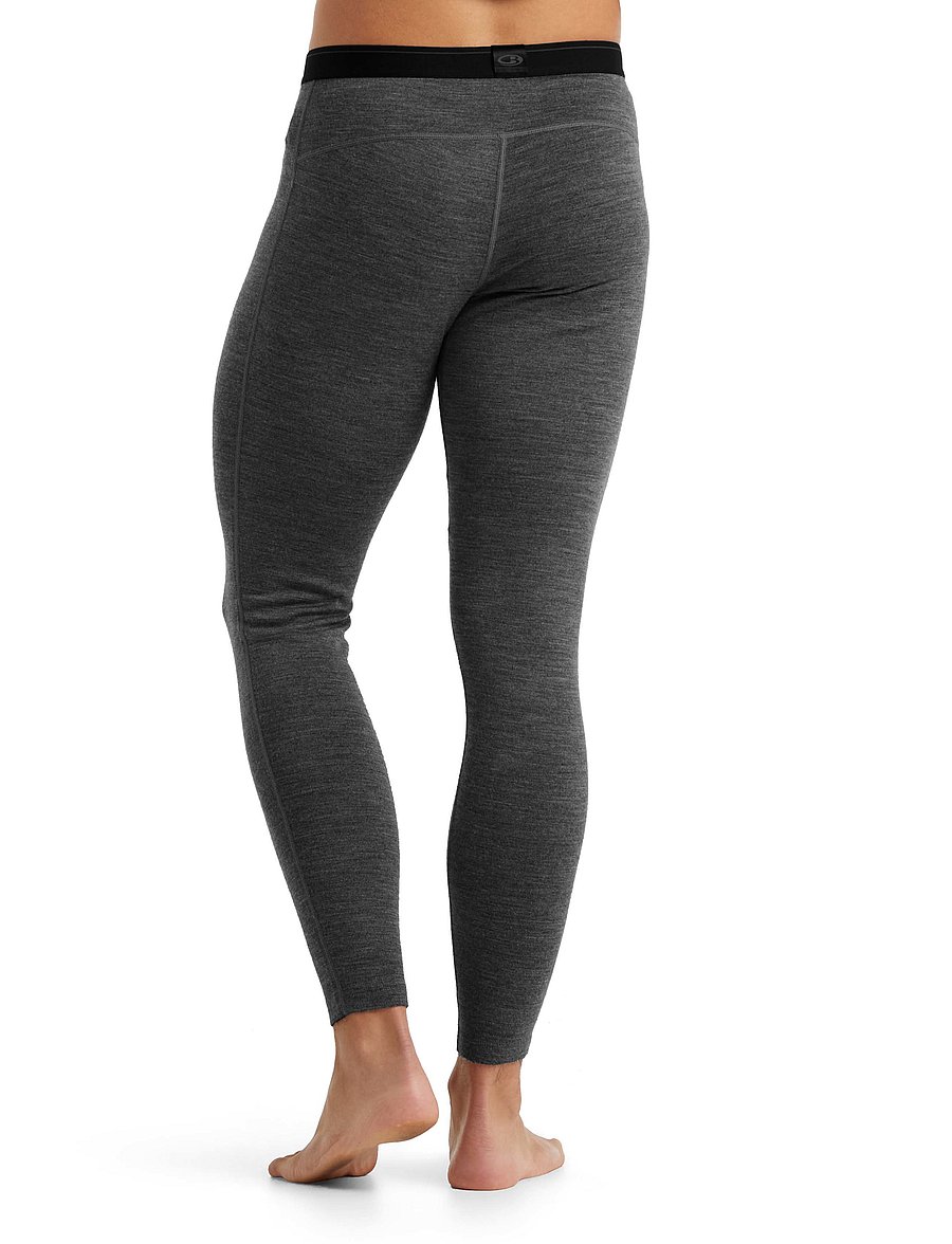Icebreaker - M 200 Oasis Leggings - funkionsunterwäsche - hosen - gritstone hthr-013 - 5
