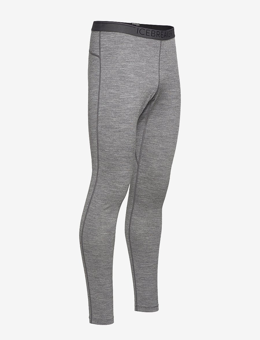 Icebreaker - M 200 Oasis Leggings - funkionsunterwäsche - hosen - gritstone hthr-013 - 4