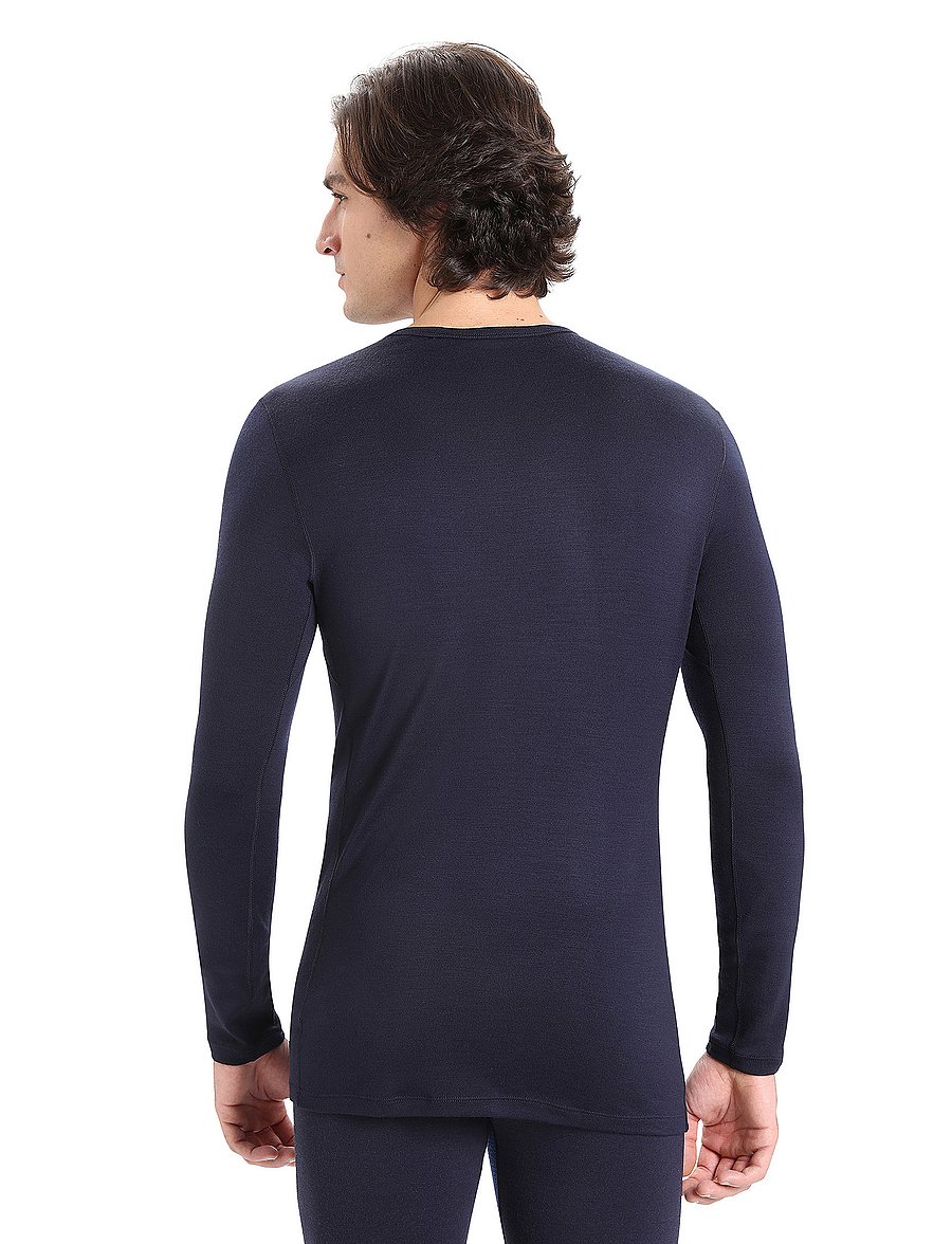Icebreaker - M 260 Tech LS Crewe - base layer tops - midnight navy - 3