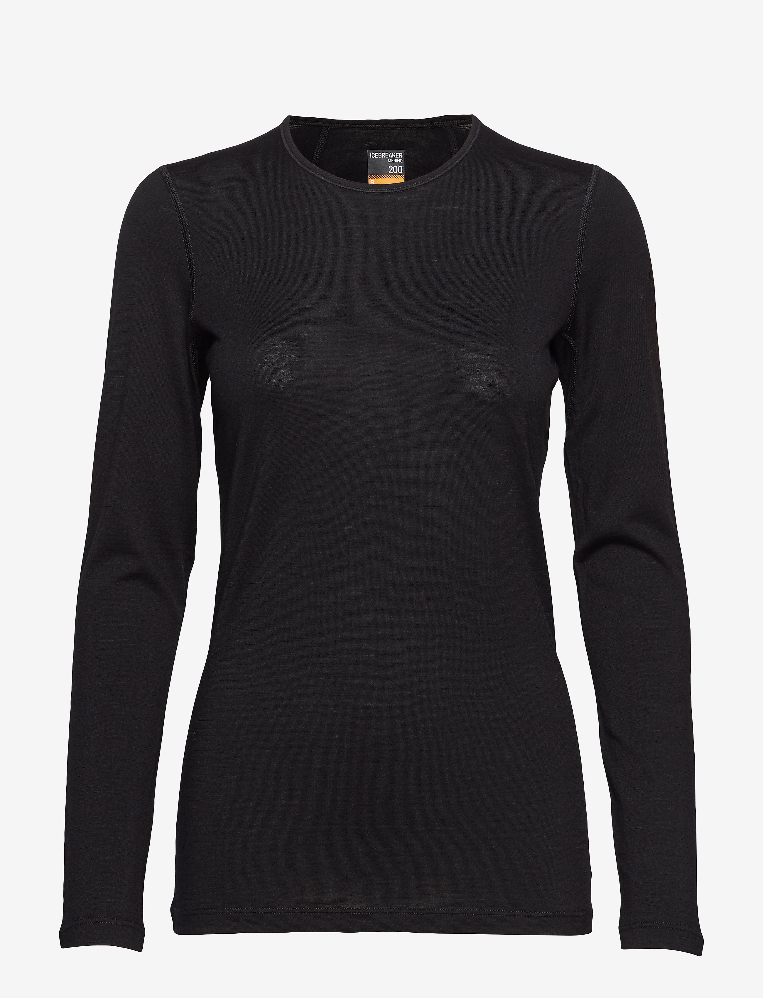 Icebreaker W 200 Oasis LS Crewe - Funktionsunterwäsche - BLACK / black