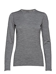 Icebreaker - Women 200 Oasis LS Crewe - base layer tops - gritstone hthr - 0