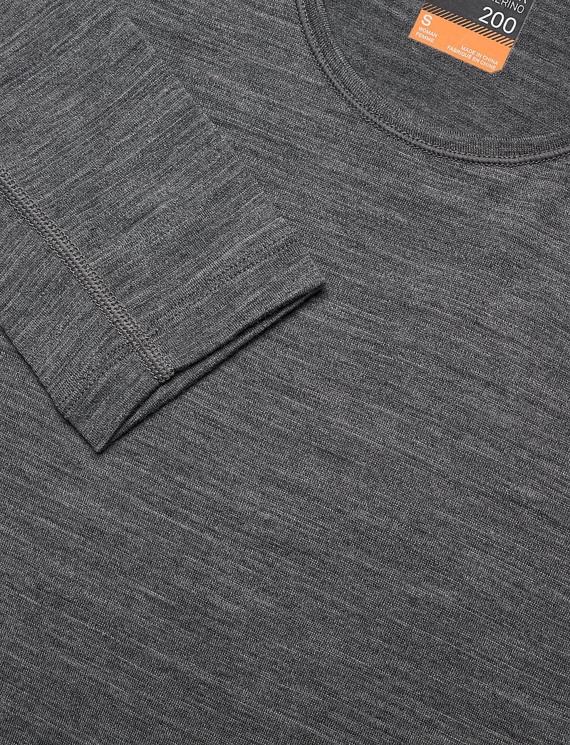 Icebreaker - W 200 Oasis LS Crewe - underställströjor - gritstone hthr-013 - 5