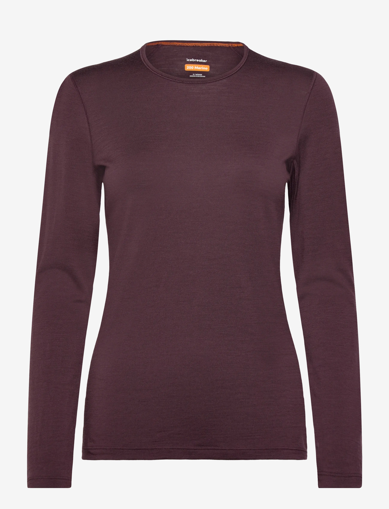 Icebreaker - W 200 Oasis LS Crewe - funktionsunterwäsche - oberteile - java - 0