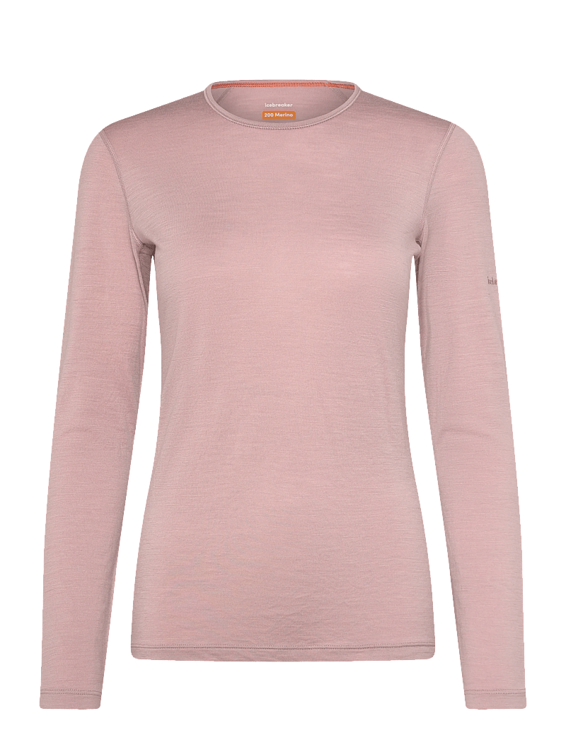 Icebreaker - W 200 Oasis LS Crewe - baselayer overdele - pink quartz - 0