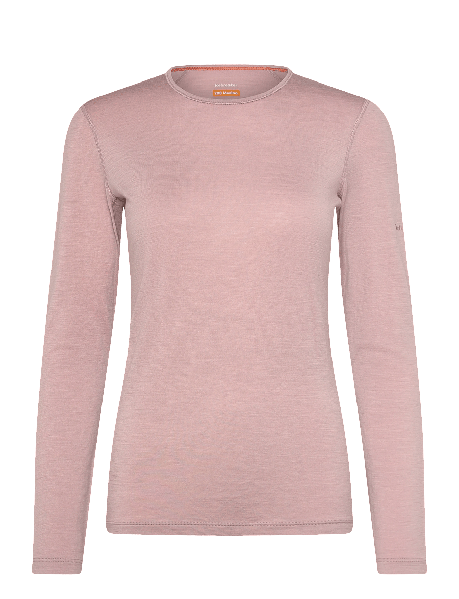 Icebreaker - W 200 Oasis LS Crewe - iekšējais slānis – augšdaļas apģērbs - pink quartz - 0