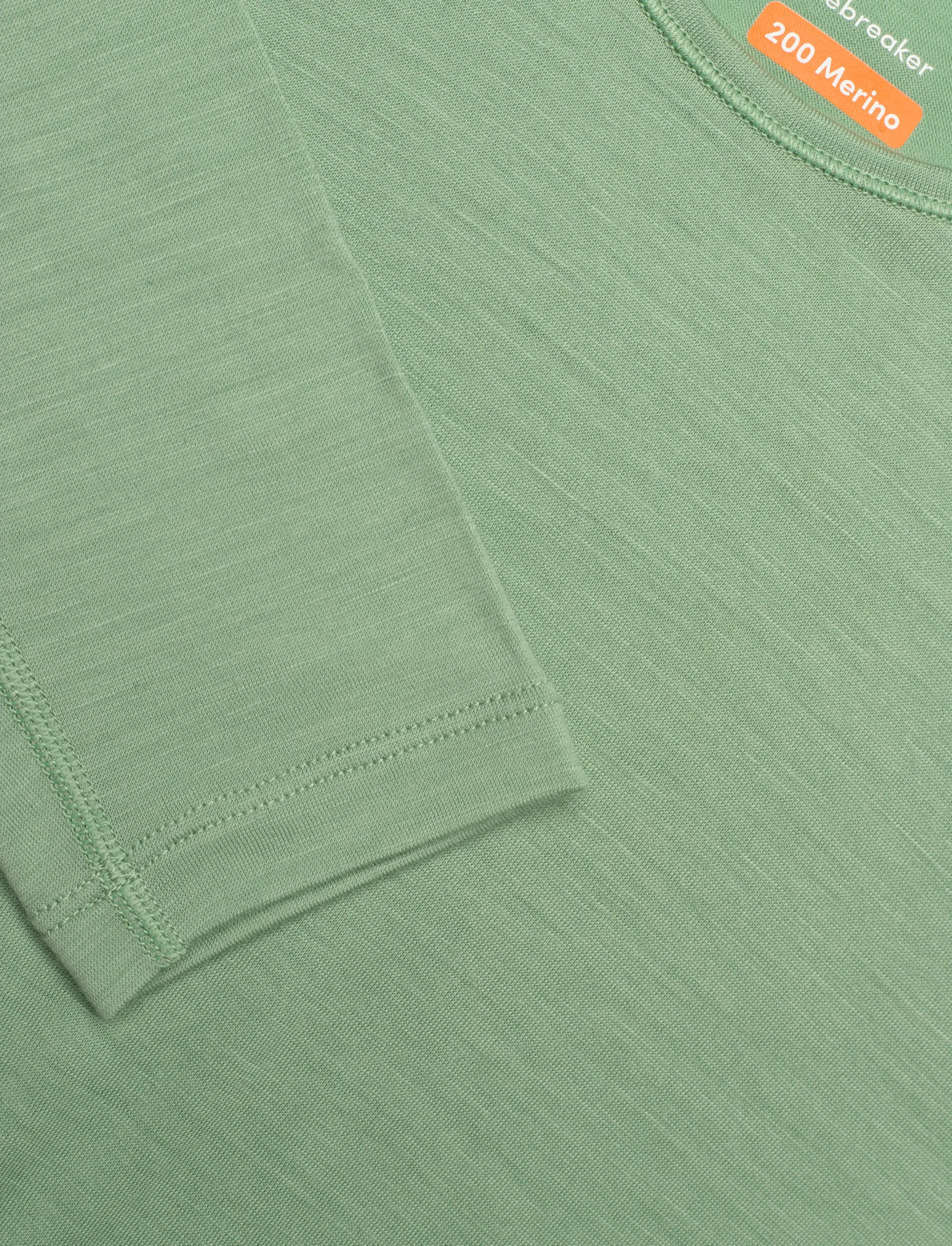 Icebreaker - Women Merino 200 Oasis LS Crewe - overtøj - seaglass - 2