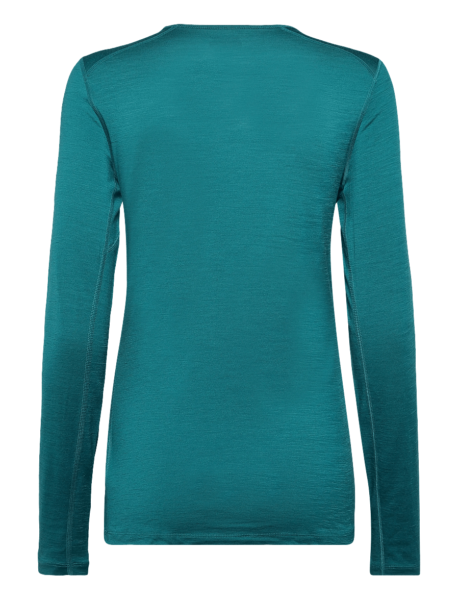 Icebreaker - Women Merino 200 Oasis LS Crewe - funktionsunterwäsche - oberteile - tidal teal - 1