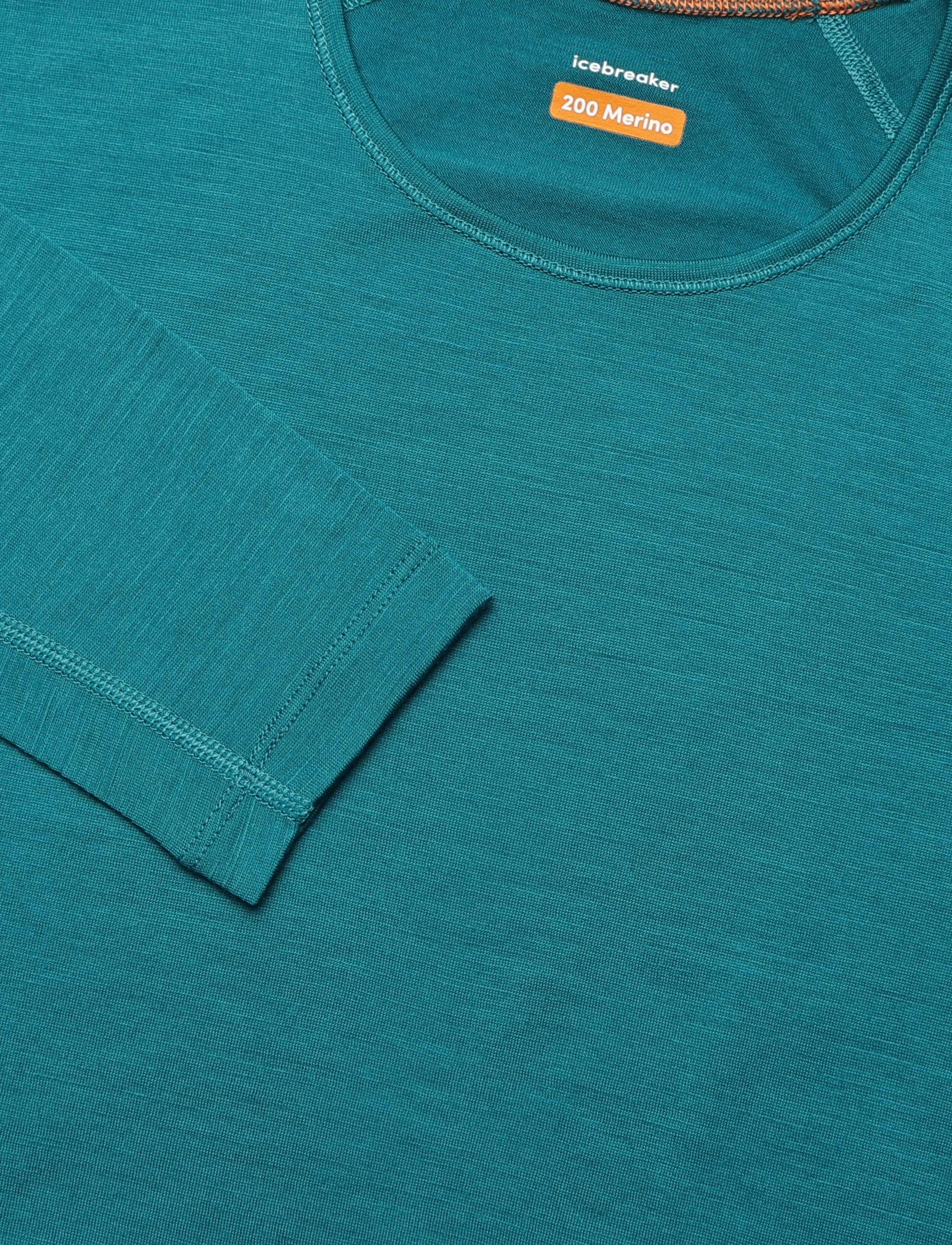Icebreaker - Women Merino 200 Oasis LS Crewe - funktionsunterwäsche - oberteile - tidal teal - 2