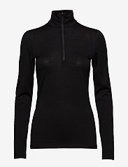 Women 200 Oasis LS Half Zip - BLACK