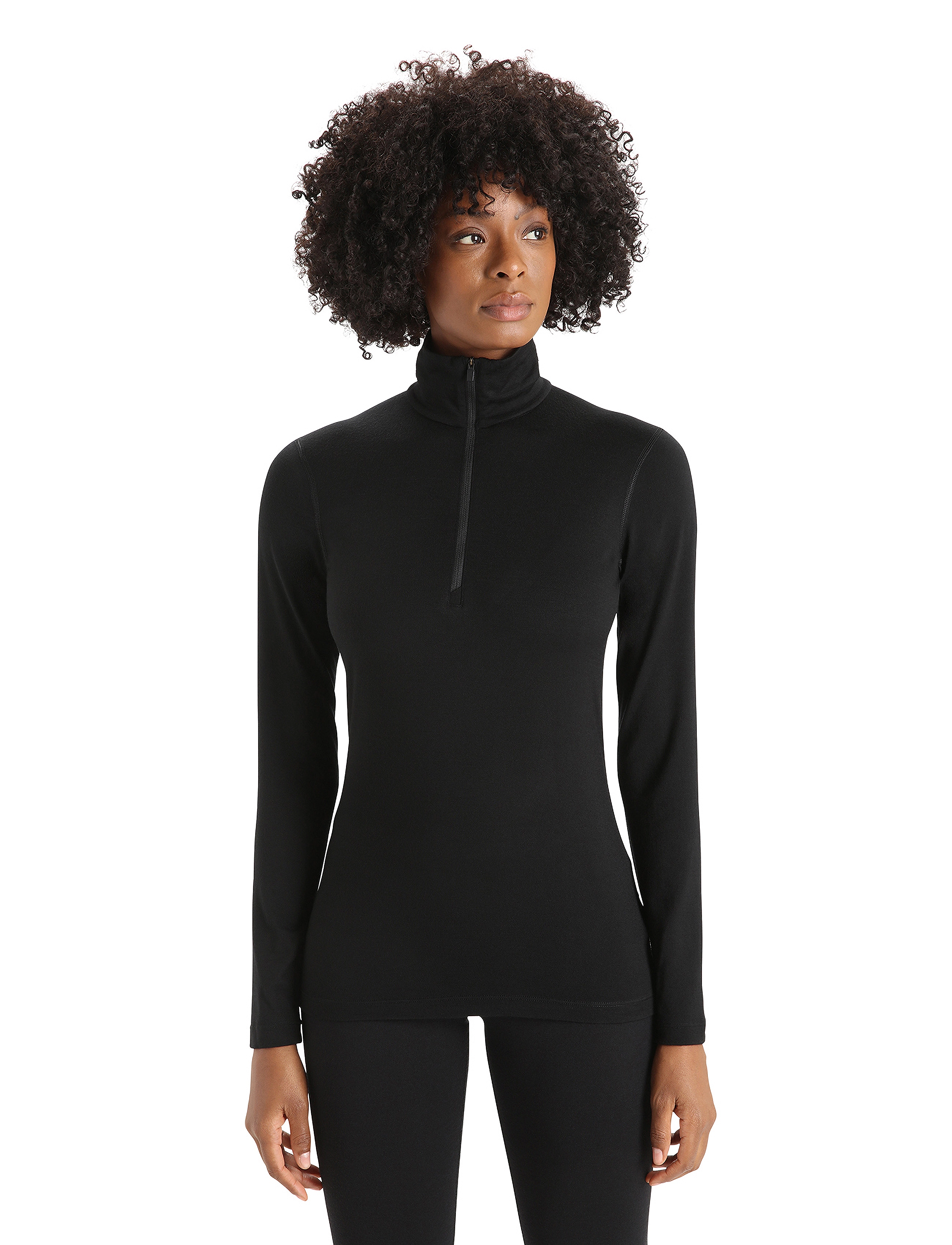 Icebreaker - Women 200 Oasis LS Half Zip - black - 3
