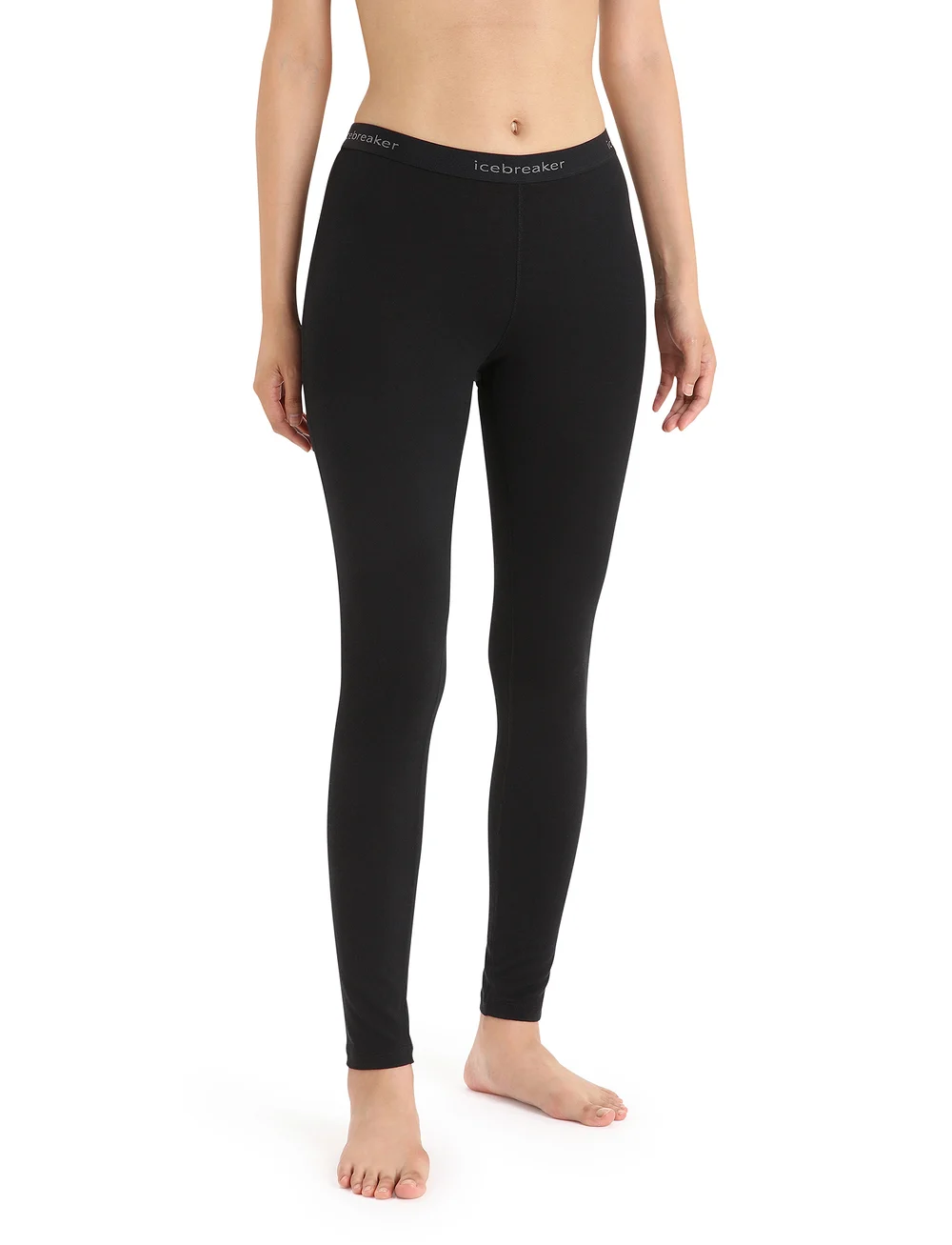 Icebreaker - W 200 Oasis Leggings - síðar nærbuxur - black - 0