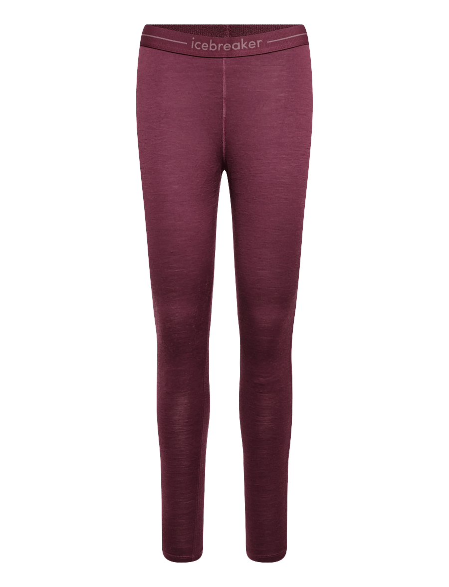 Icebreaker - W 200 Oasis Leggings - funkionsunterwäsche - hosen - dk berry - 0
