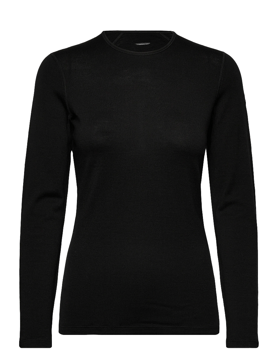 Icebreaker - W 260 Tech LS Crewe - aluskihina kantavad alussärgid - black - 0